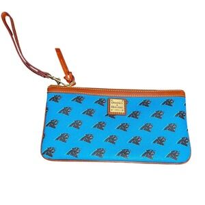 Dooney & Bourke Wristlet Women‎ OS Blue Carolina Panthers NFL Logo Clutch Bag